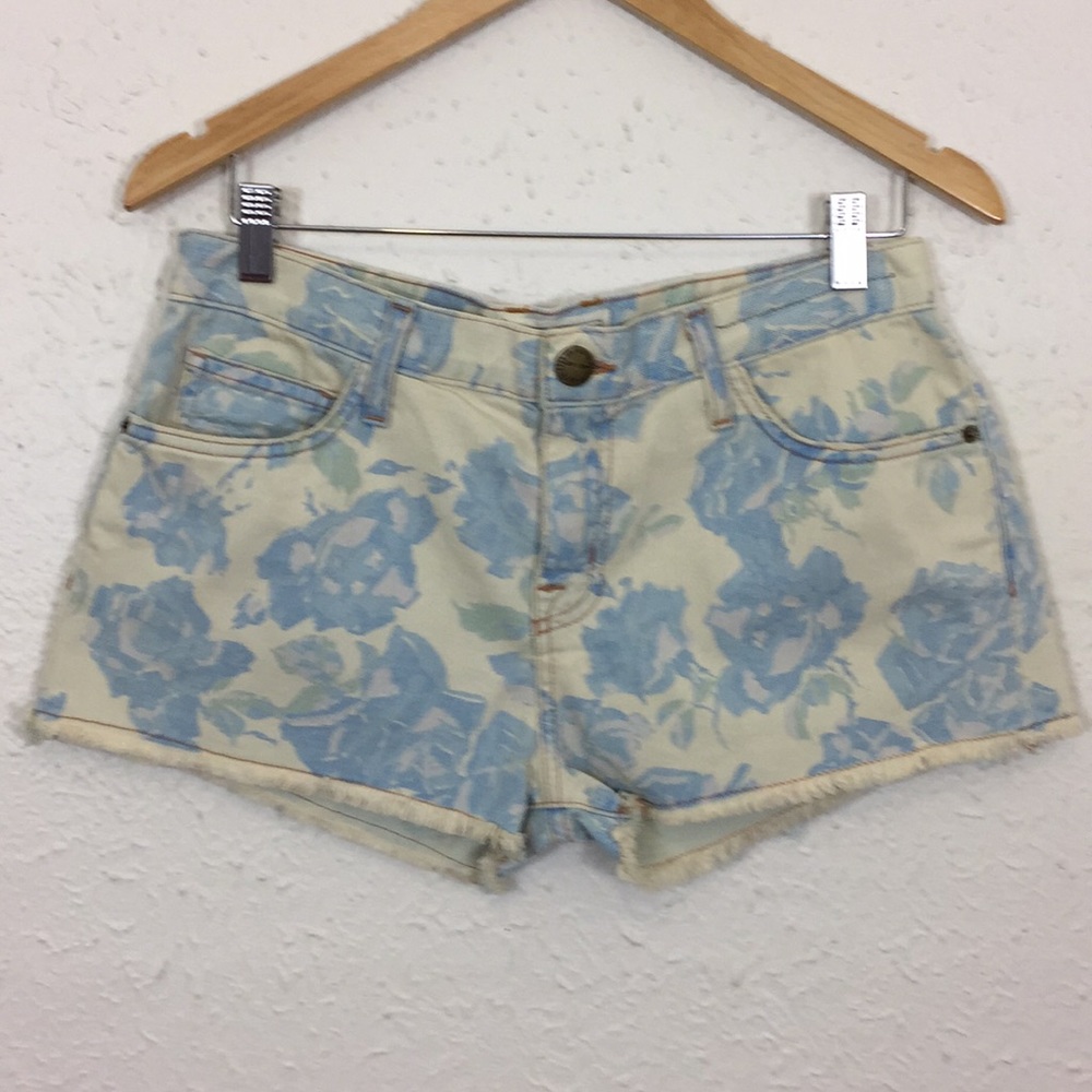 Current Elliott The Boyfriend Short Blue Rose